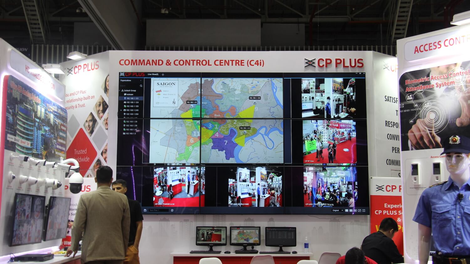 Màn hình ghép - videowall kích thước 3x3